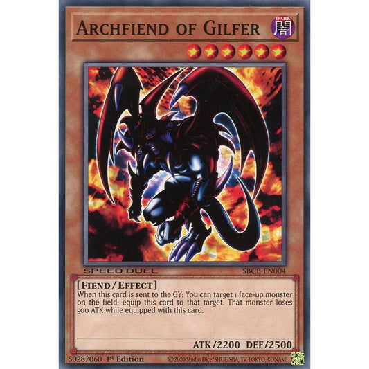 Image for Archfiend of Gilfer (SBCB-EN004) (SBCB) - YuGiOh