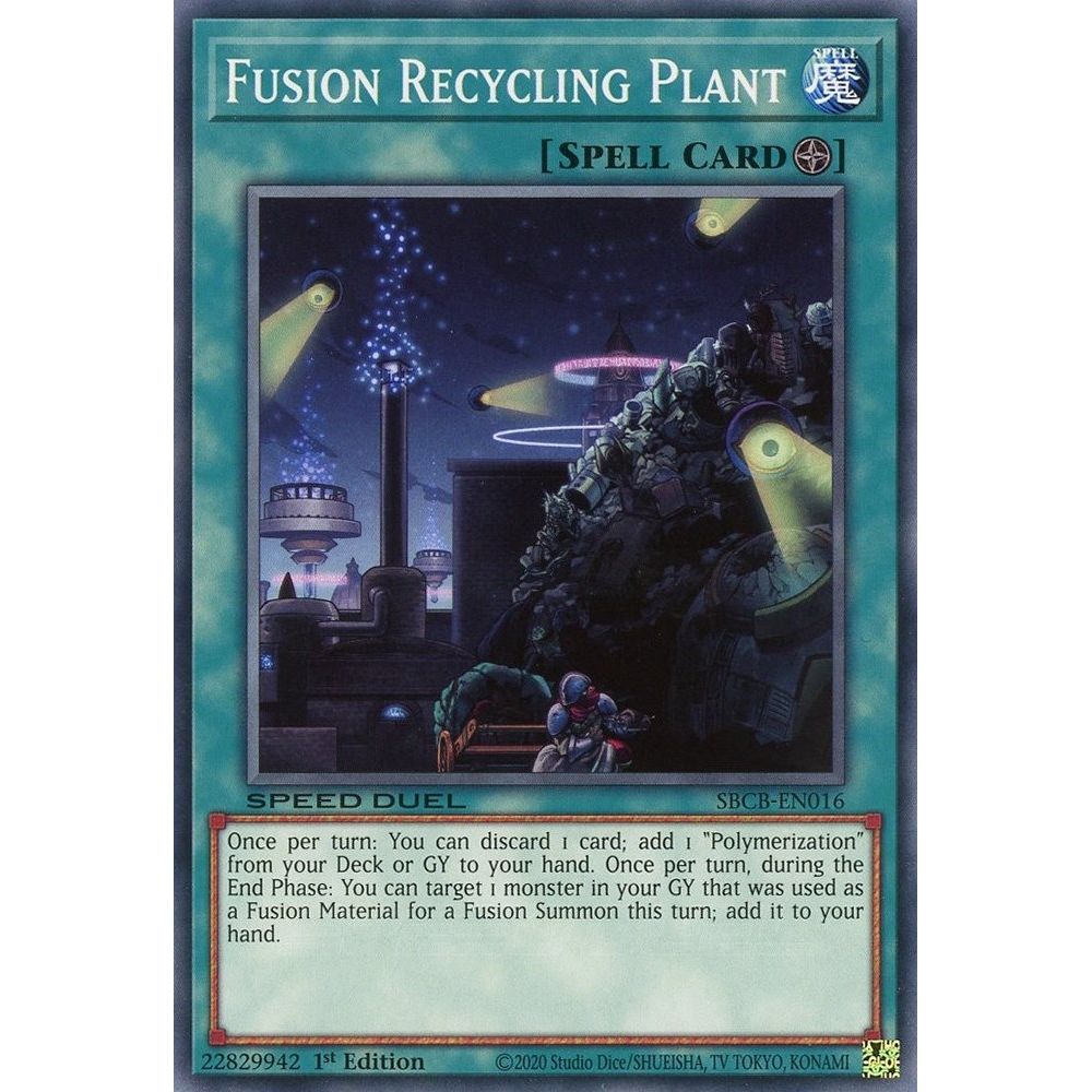 Image for Fusion Recycling Plant (SBCB-EN016) (SBCB) - YuGiOh