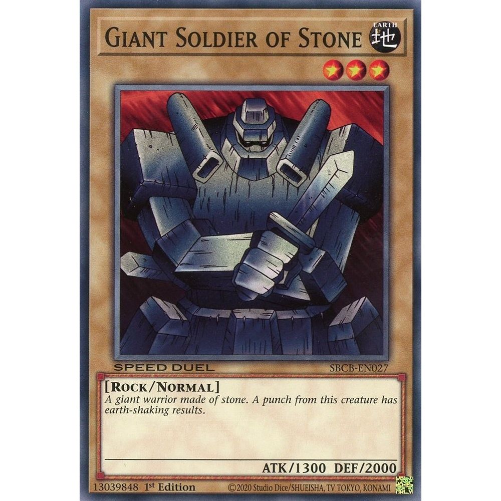 Image for Giant Soldier of Stone (SBCB-EN027) (SBCB) - YuGiOh