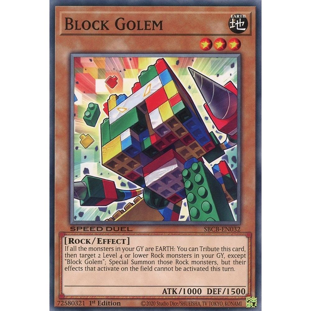 Image for Block Golem (SBCB-EN032) (SBCB) - YuGiOh