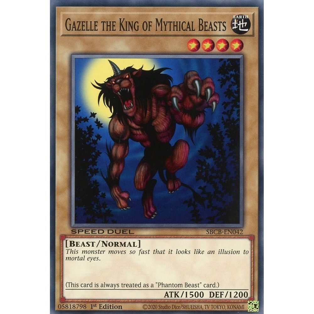 Image for Gazelle the King of Mythical Beasts (SBCB-EN042) (SBCB) - YuGiOh
