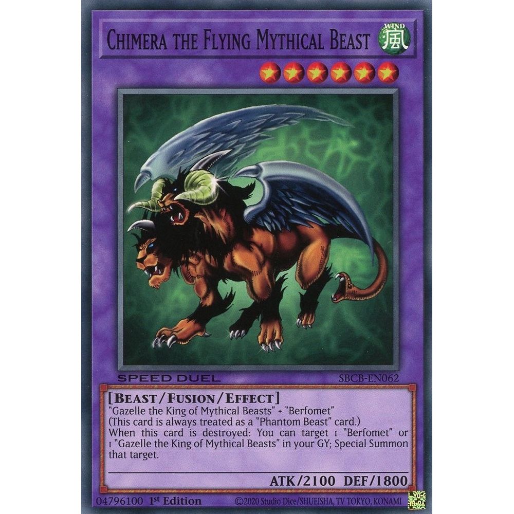 Image for Chimera the Flying Mythical Beast (SBCB-EN062) (SBCB) - YuGiOh