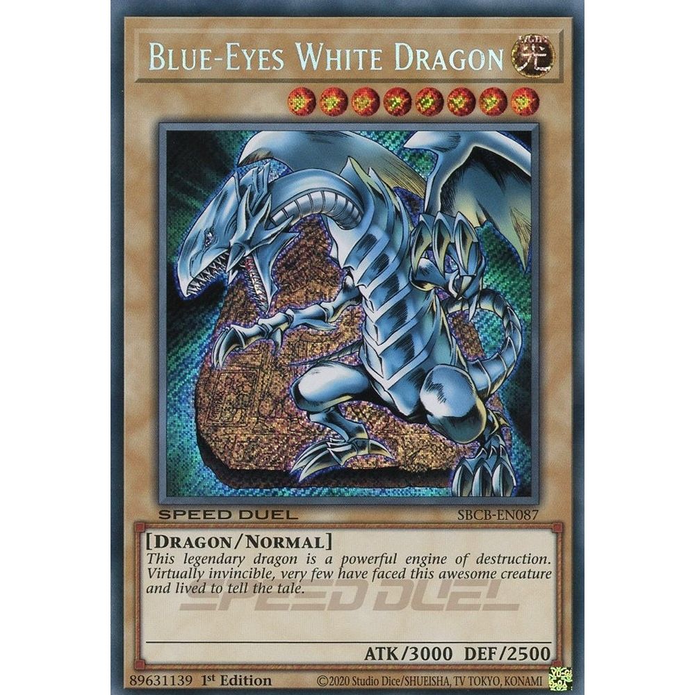 Image for Blue-Eyes White Dragon (Secret) (SBCB-EN087) (SBCB) - YuGiOh