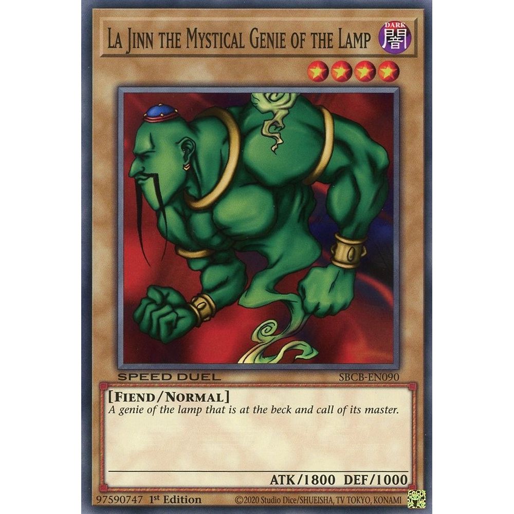 Image for La Jinn the Mystical Genie of the Lamp (SBCB-EN090) (SBCB) - YuGiOh