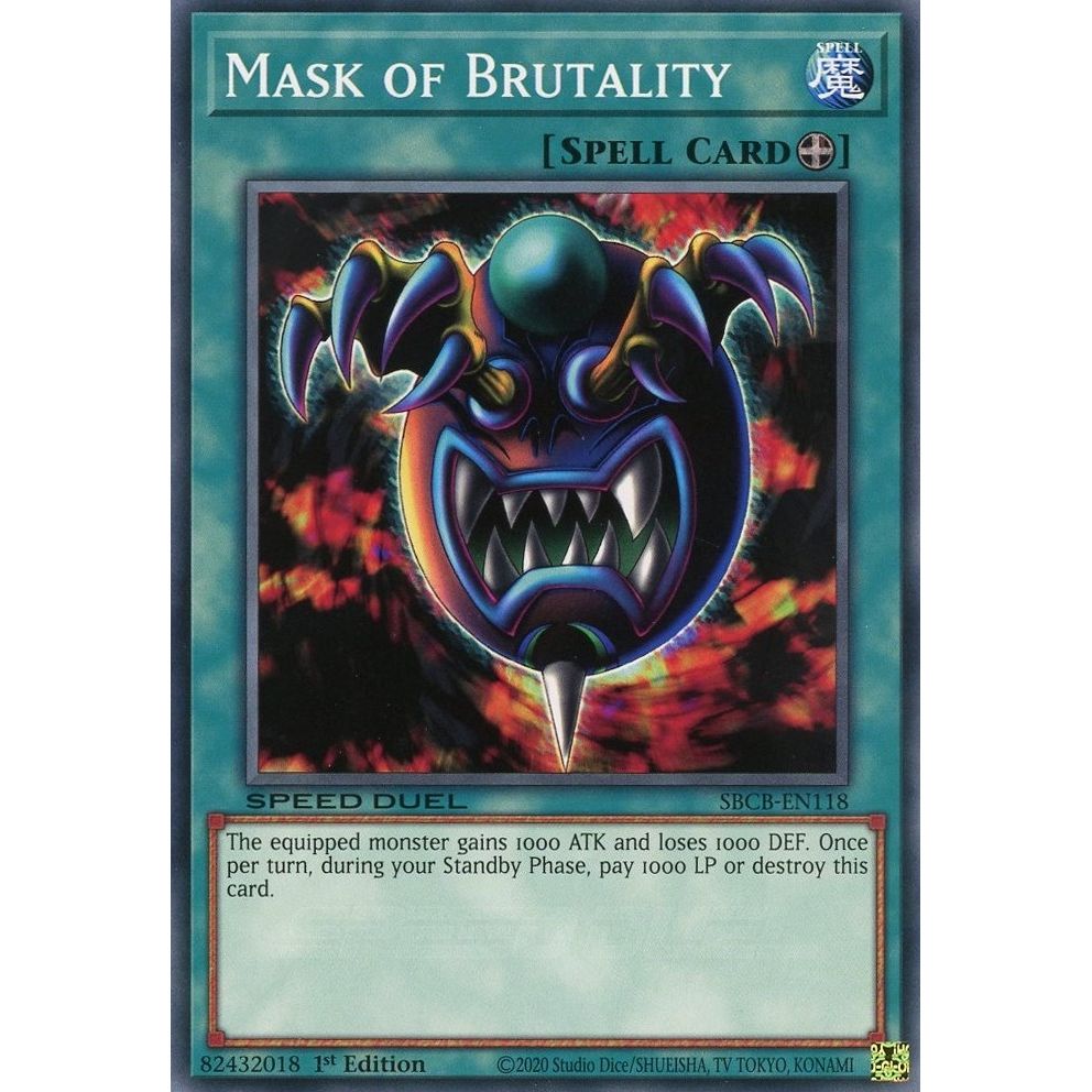 Image for Mask of Brutality (SBCB-EN118) (SBCB) - YuGiOh