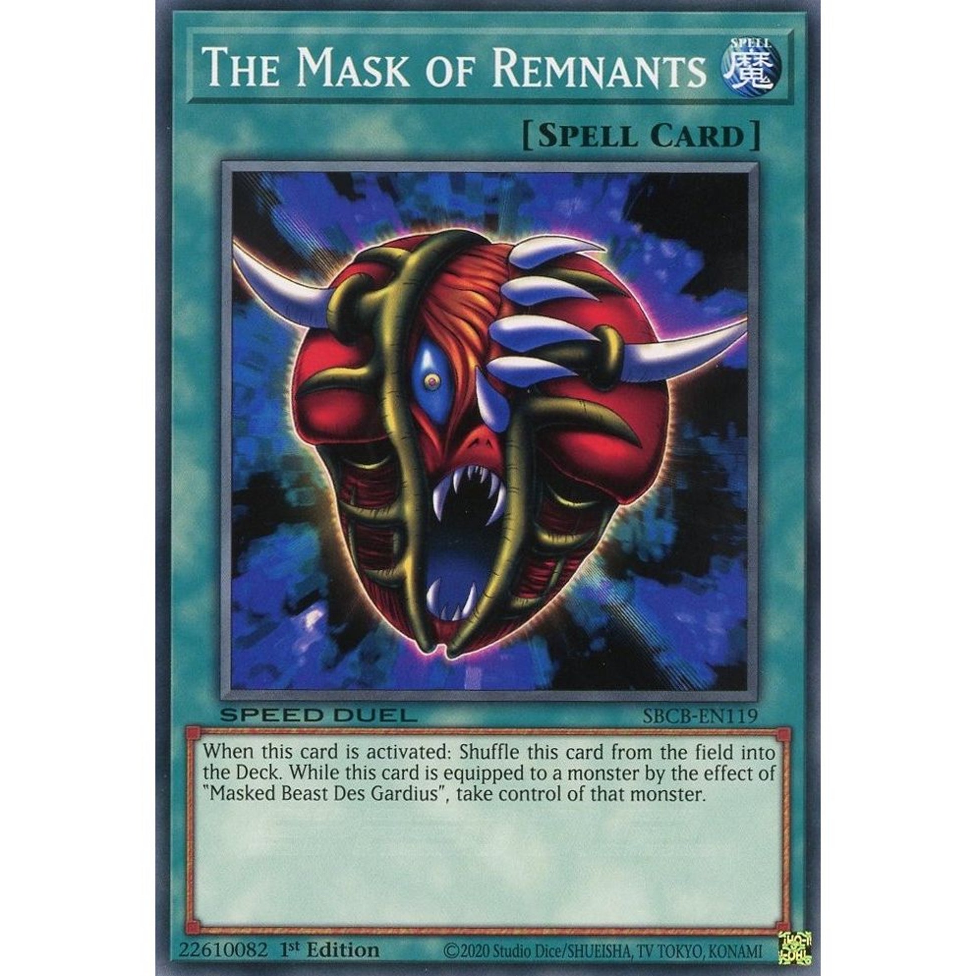 Image for The Mask of Remnants (SBCB-EN119) (SBCB) - YuGiOh