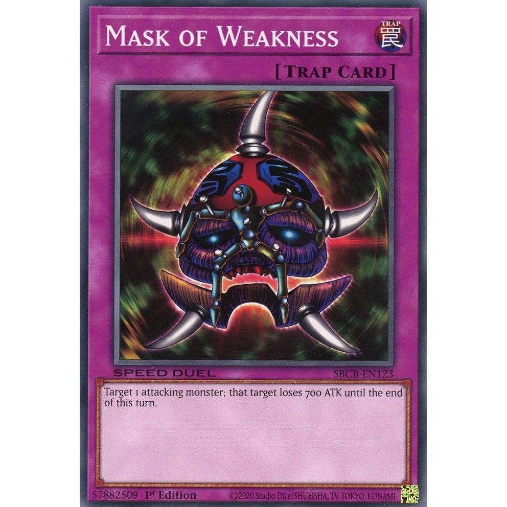 Image for Mask of Weakness (SBCB-EN123) (SBCB) - YuGiOh