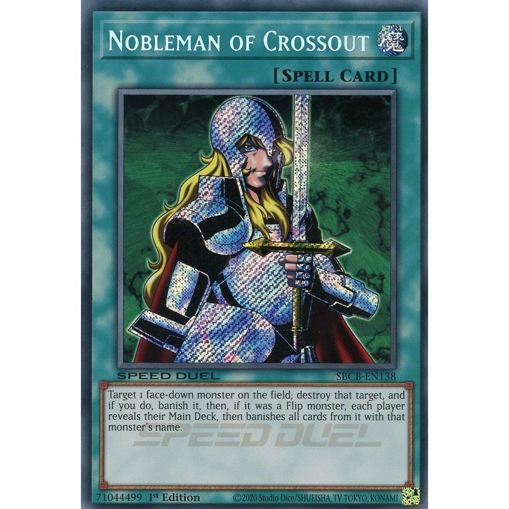 Image for Nobleman of Crossout (Secret) (SBCB-EN138) (SBCB) - YuGiOh