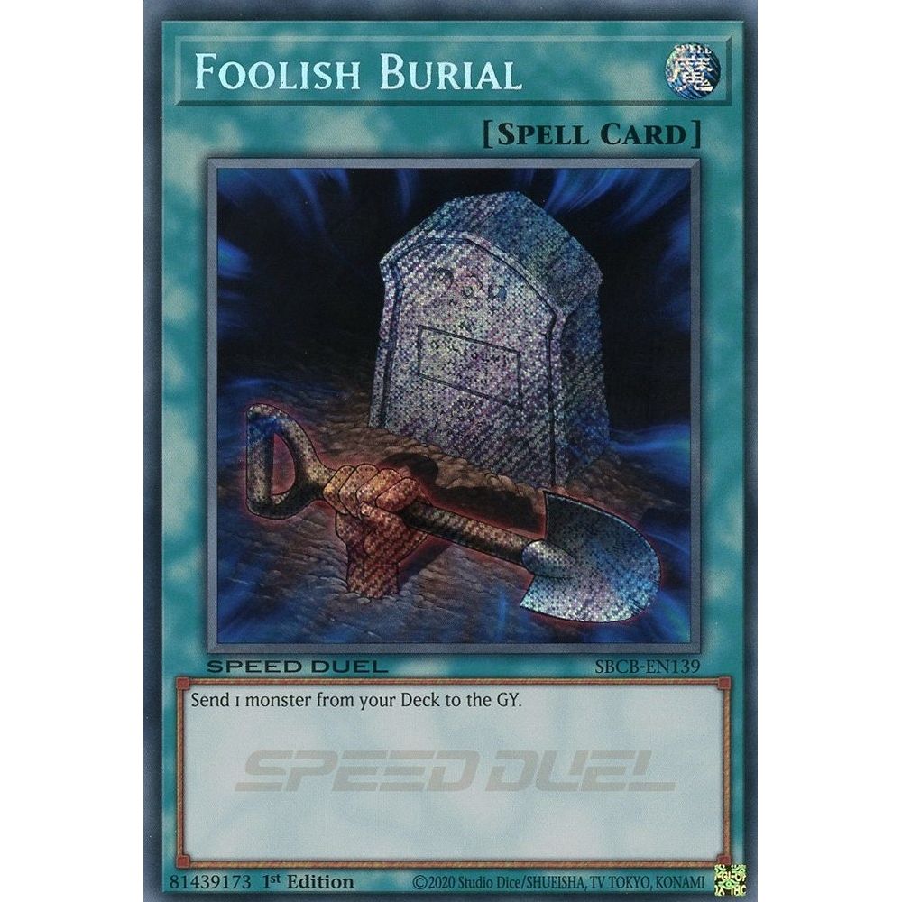 Image for Foolish Burial (Secret) (SBCB-EN139) (SBCB) - YuGiOh
