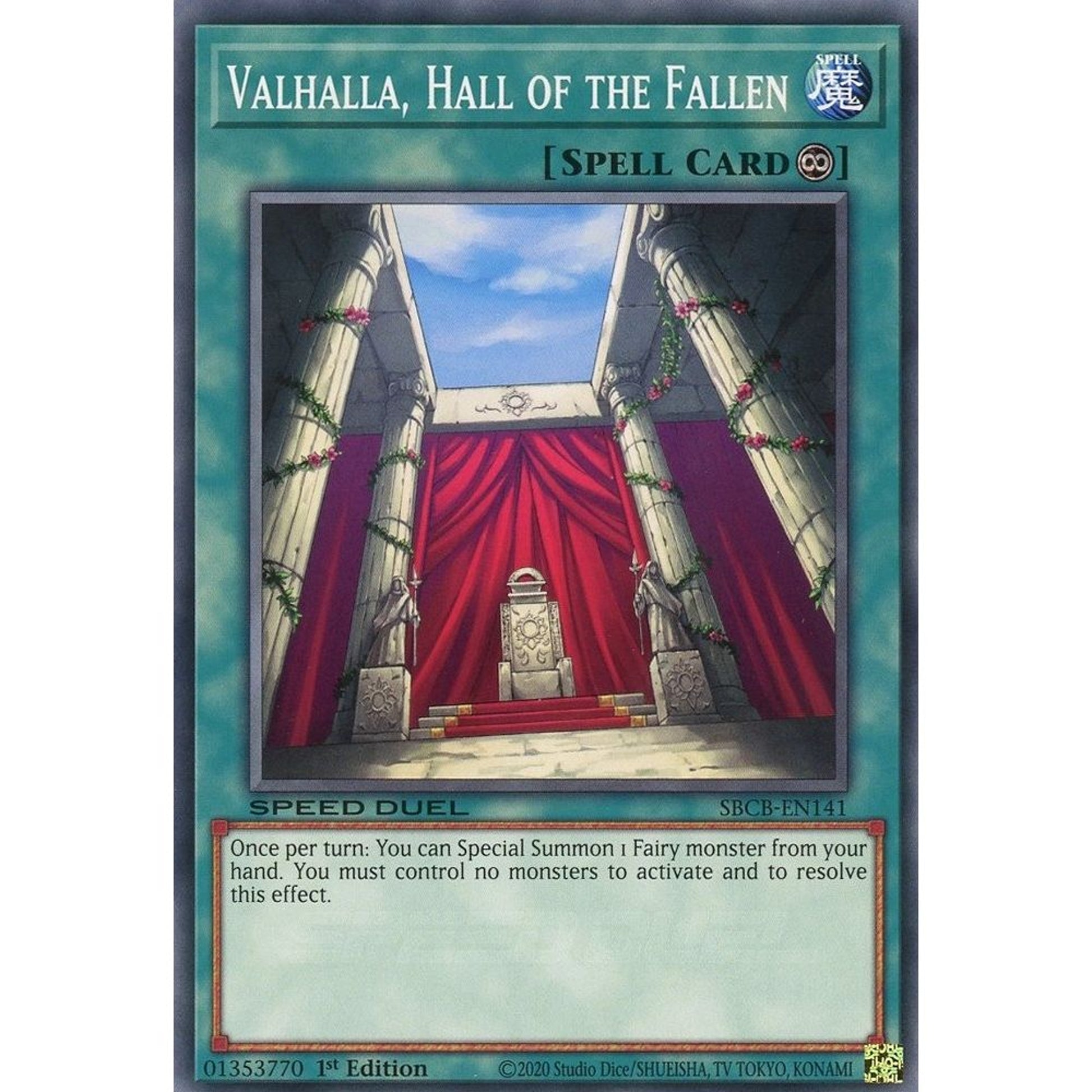 Image for Valhalla, Hall of the Fallen (SBCB-EN141) (SBCB) - YuGiOh