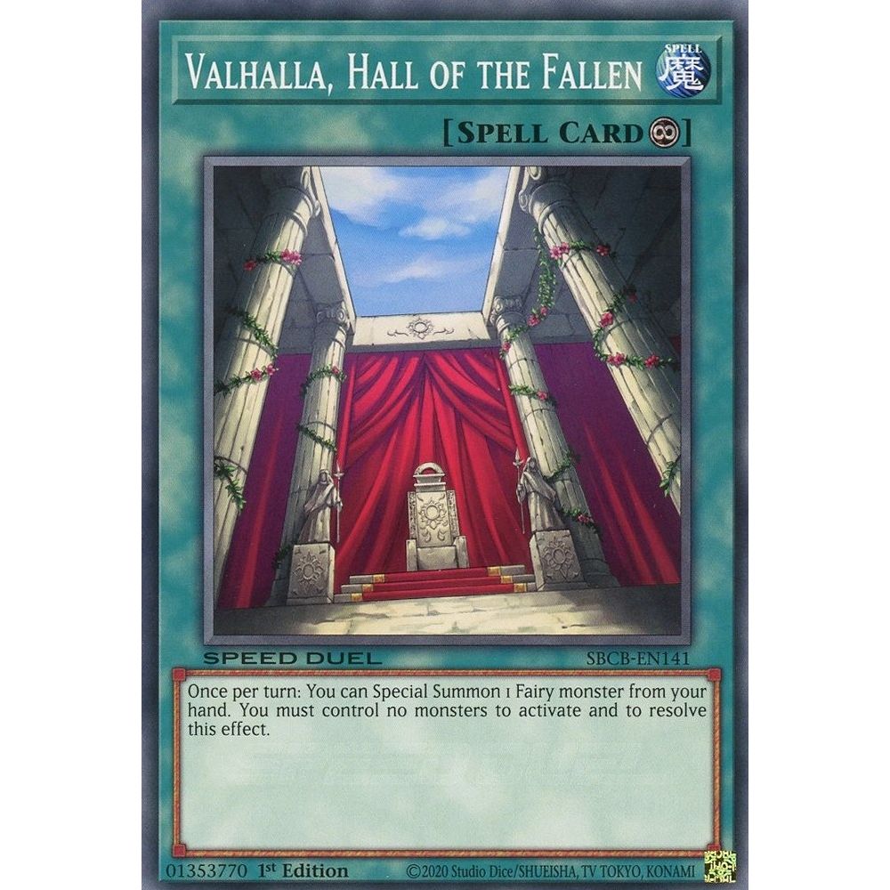 Image for Valhalla, Hall of the Fallen (SBCB-EN141) (SBCB) - YuGiOh