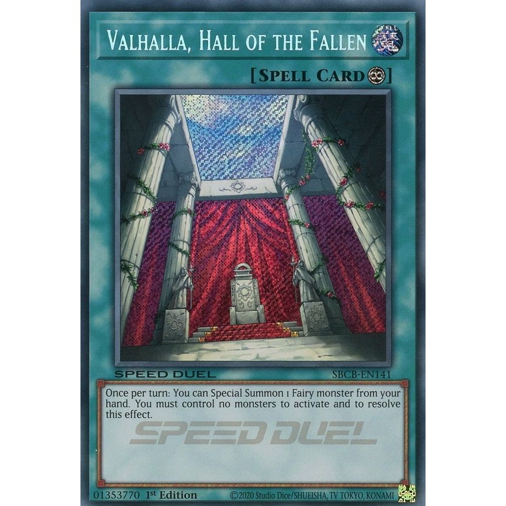 Image for Valhalla, Hall of the Fallen (Secret) (SBCB-EN141) (SBCB) - YuGiOh