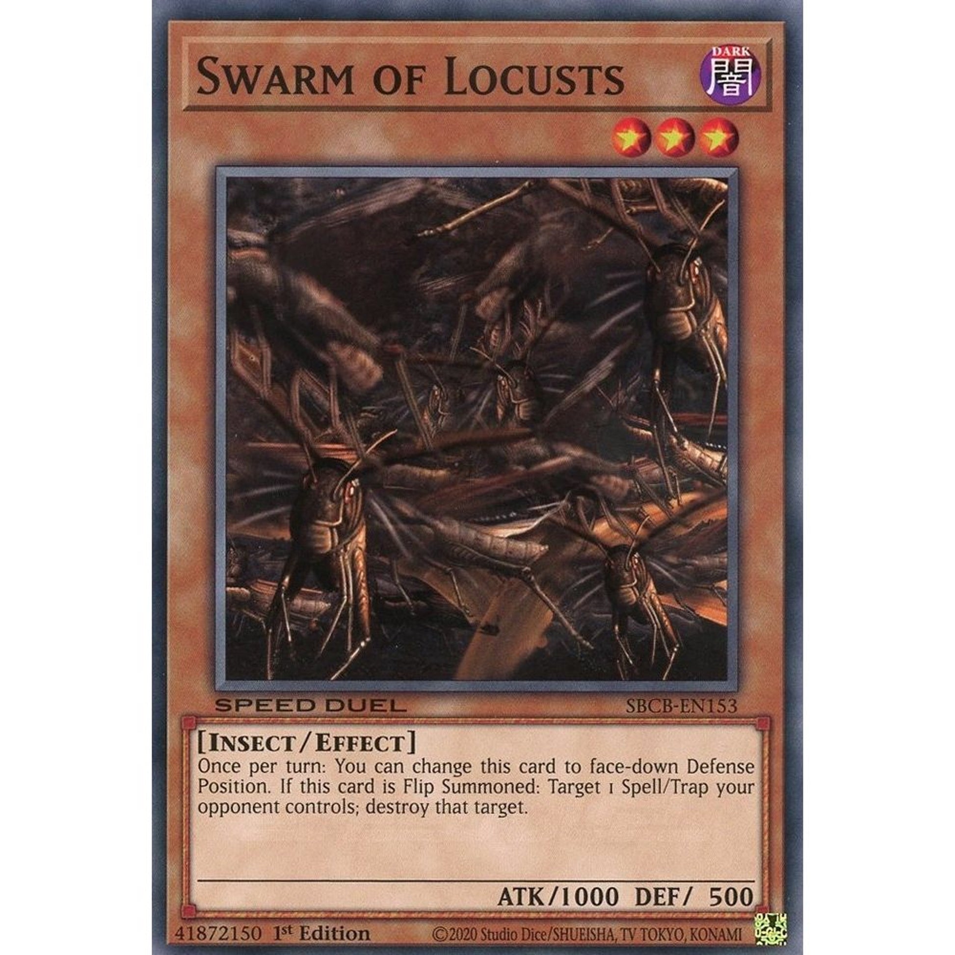 Image for Swarm of Locusts (SBCB-EN153) (SBCB) - YuGiOh