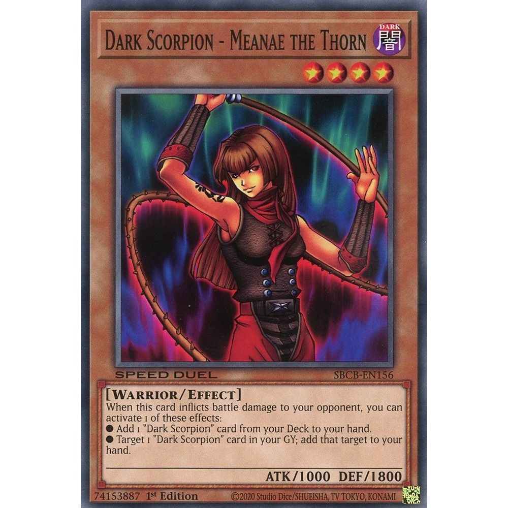 Image for Dark Scorpion - Meanae the Thorn (SBCB-EN156) (SBCB) - YuGiOh