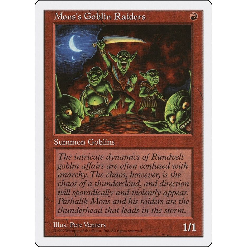 Image for Mons's Goblin Raiders (5ED) - Magic: The Gathering