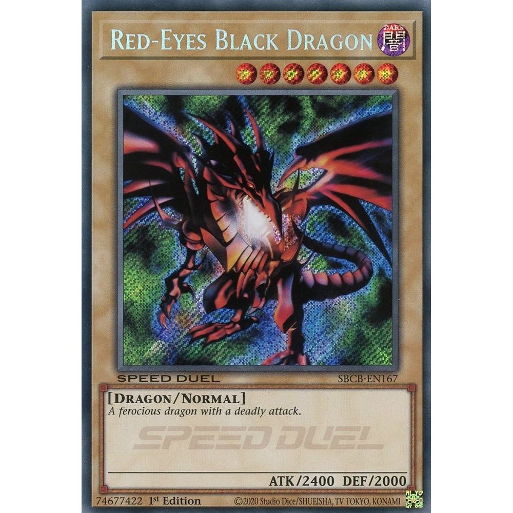 Image for Red-Eyes Black Dragon (Secret) (SBCB-EN167) (SBCB) - YuGiOh