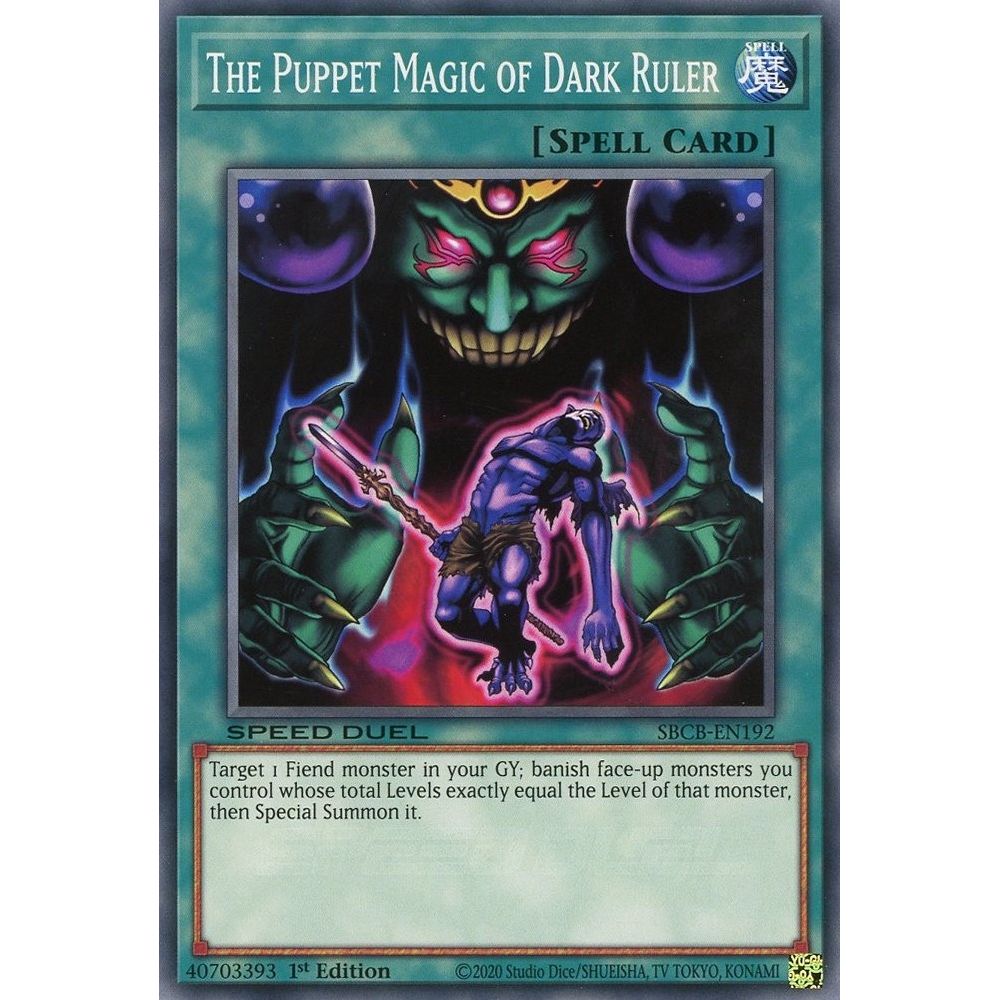 Image for The Puppet Magic of Dark Ruler (SBCB-EN192) (SBCB) - YuGiOh