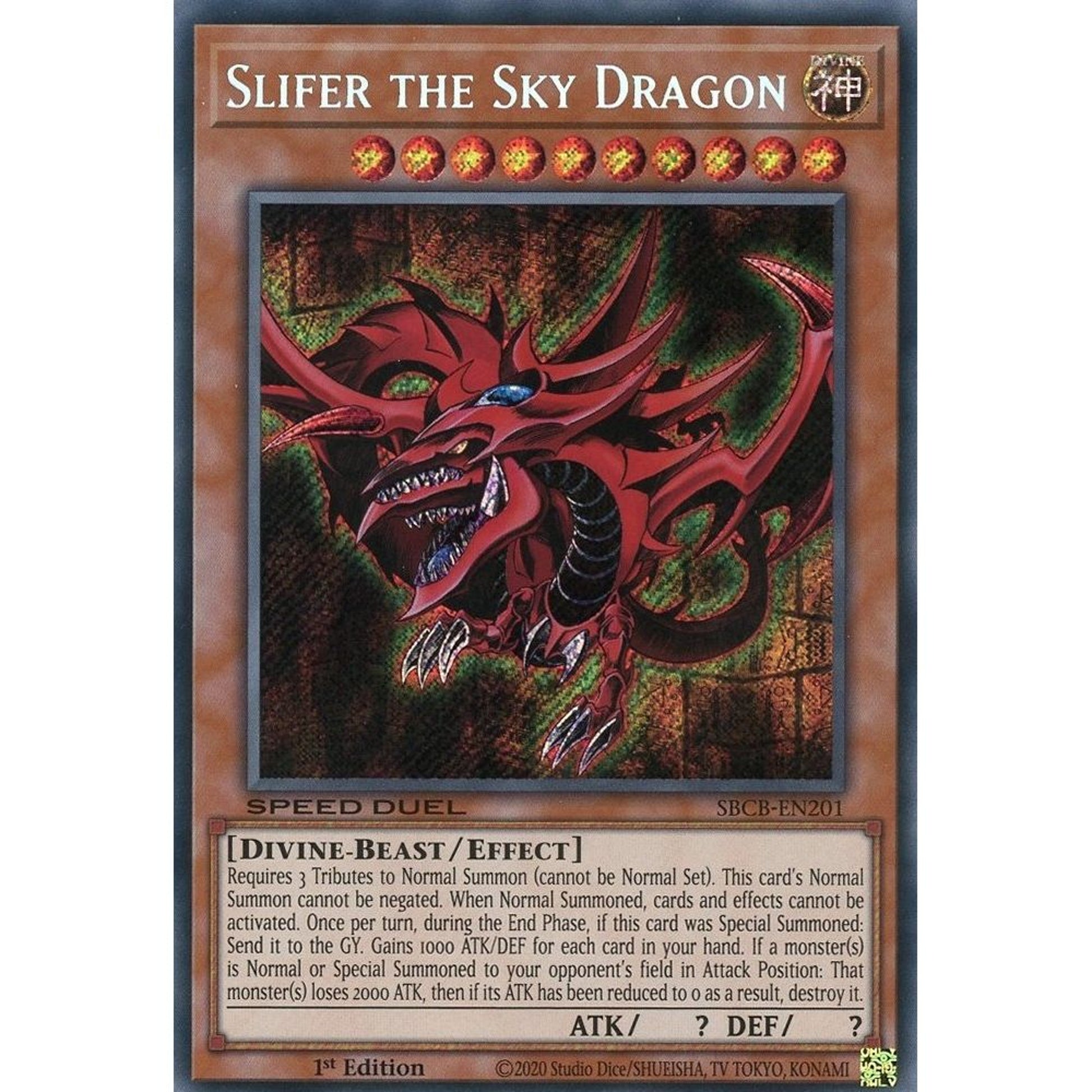 Image for Slifer the Sky Dragon (SBCB-EN201) (SBCB) - YuGiOh