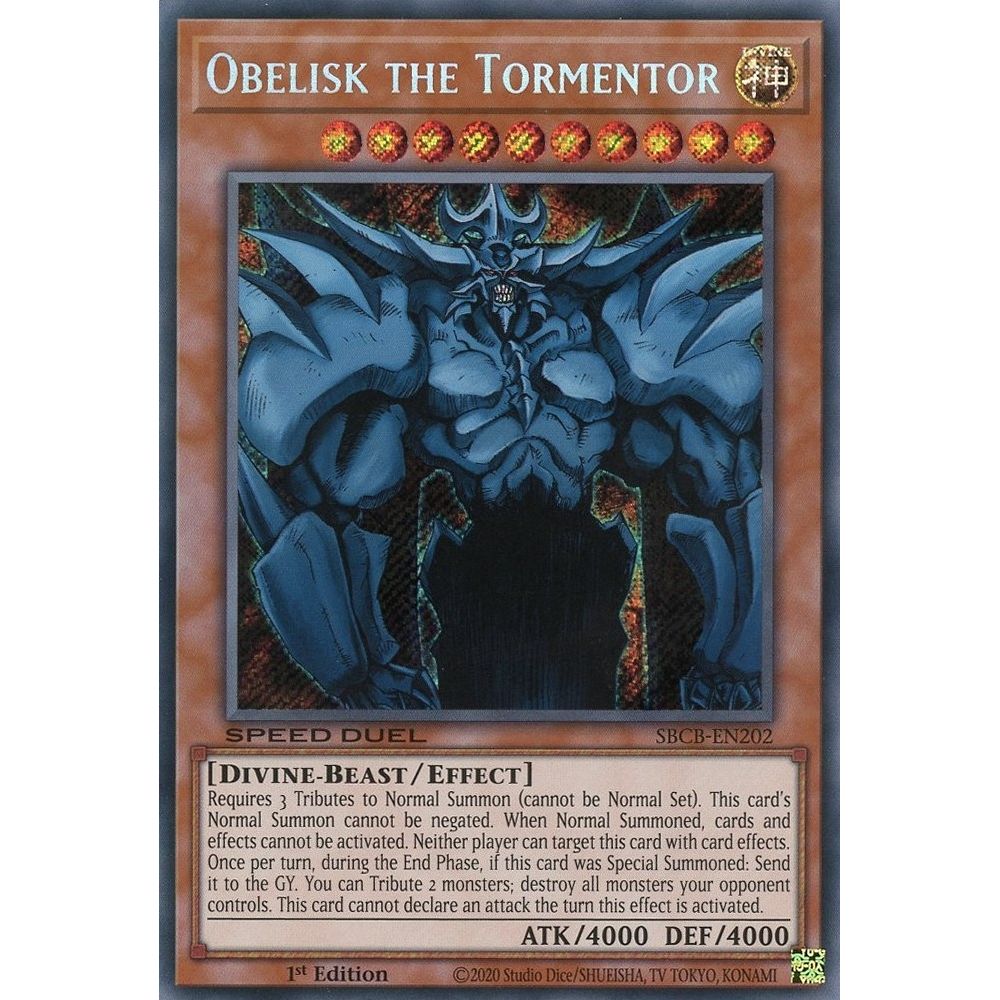 Image for Obelisk the Tormentor (SBCB-EN202) (SBCB) - YuGiOh