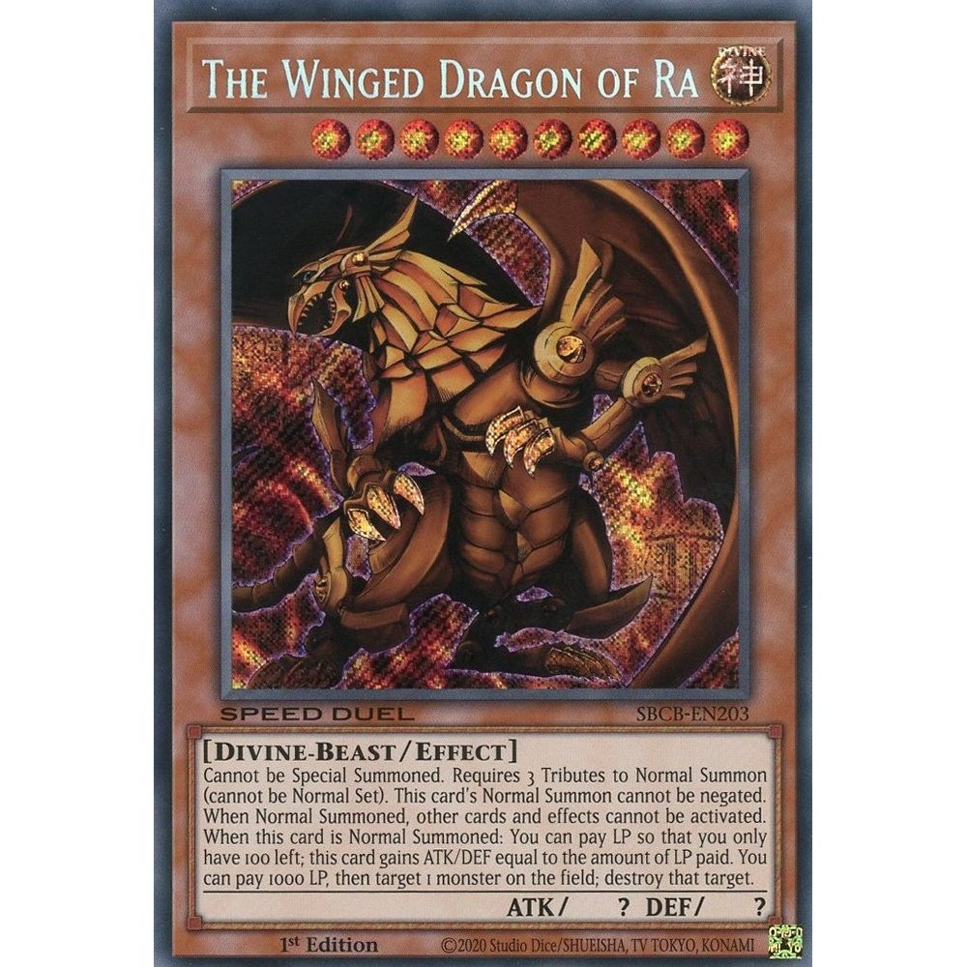 Image for The Winged Dragon of Ra (SBCB-EN203) (SBCB) - YuGiOh