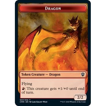 Image for Dragon // Horror Double-Sided Token (7 // 10) (CMR) - Magic: The Gathering
