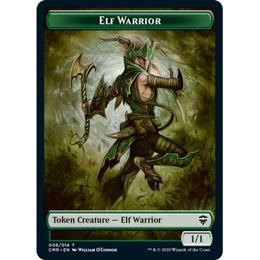 Image for Elf Warrior // Rock Double-Sided Token (8 // 11) (CMR) - Magic: The Gathering