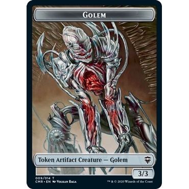 Image for Golem // Thrull Double-Sided Token (9 // 5) (CMR) - Magic: The Gathering