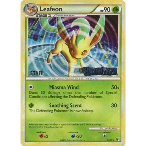 Image for Leafeon - 17/90 (Prerelease) [Staff] (17/90) (PR) - Pokemon
