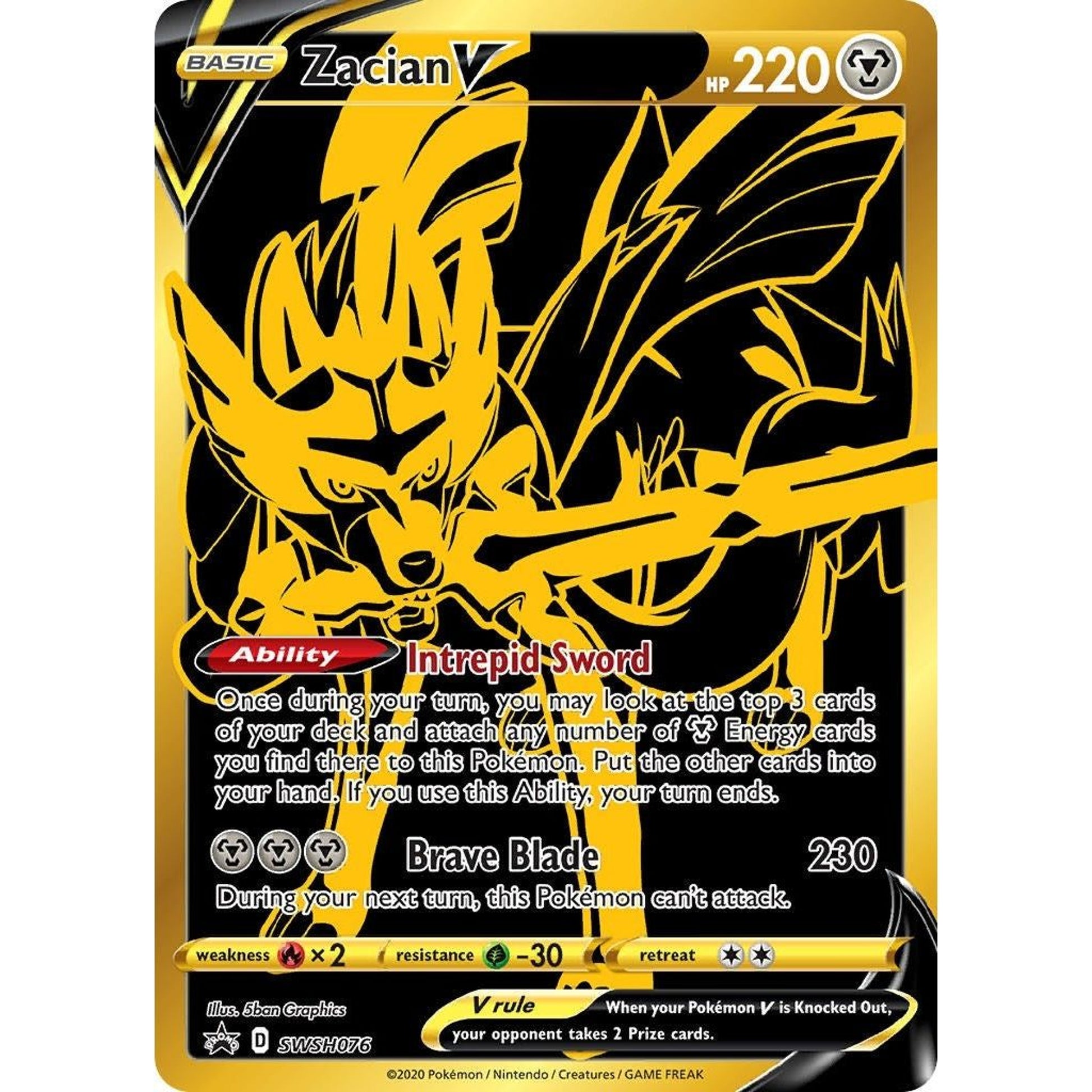 Image for Zacian V - SWSH076 (SWSH076) (SWSD) - Pokemon