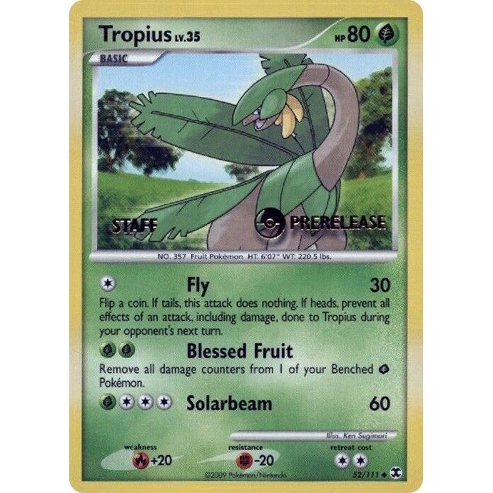 Image for Tropius - 52/111 (Prerelease) [Staff] (52/111) (PR) - Pokemon