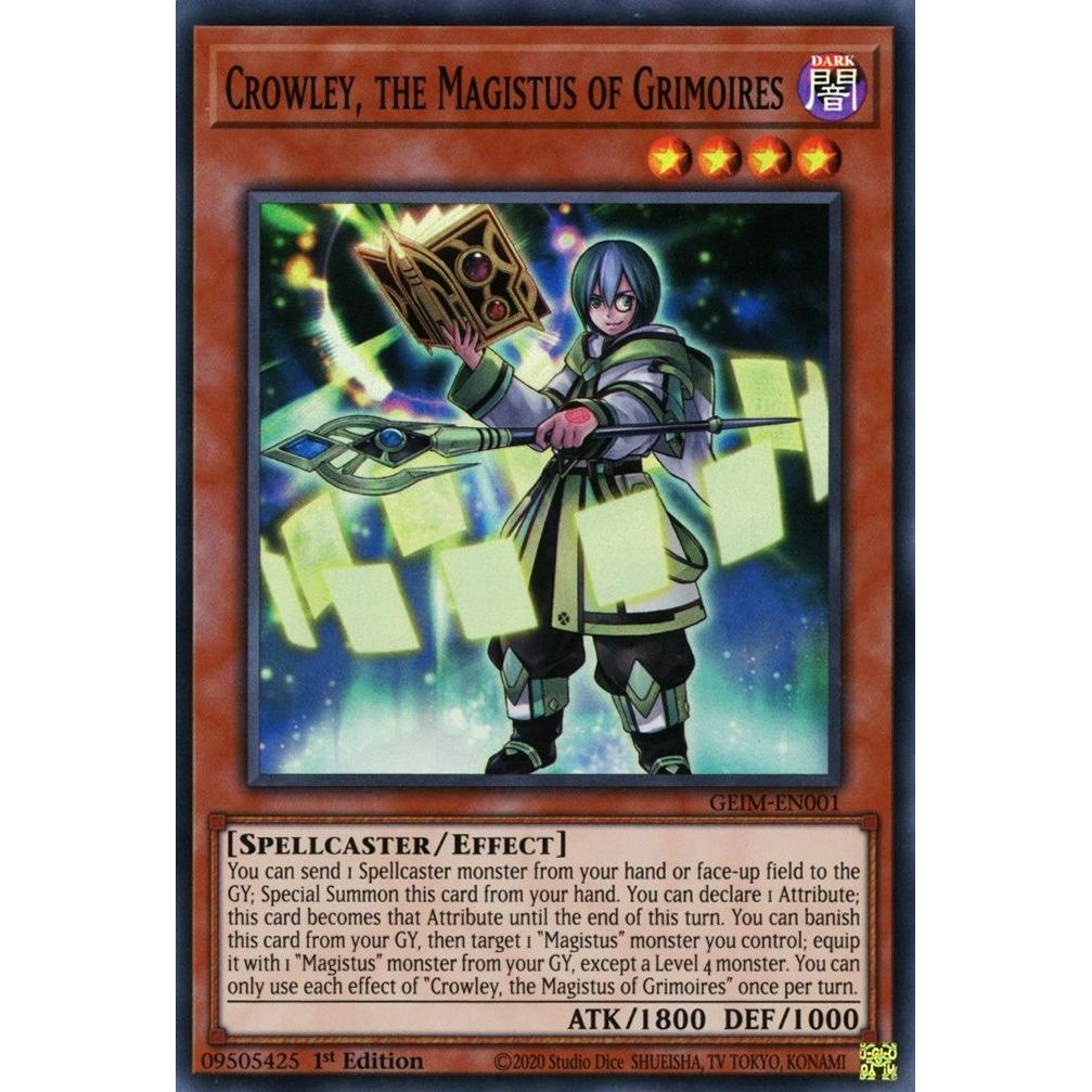 Image for Crowley, the Magistus of Grimoires (GEIM-EN001) (GEIM) - YuGiOh