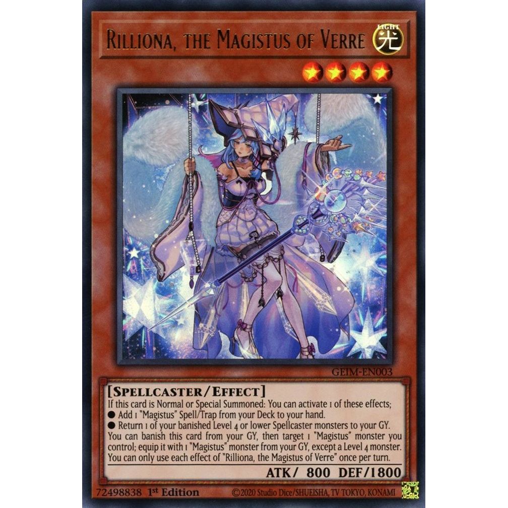 Image for Rilliona, the Magistus of Verre (GEIM-EN003) (GEIM) - YuGiOh