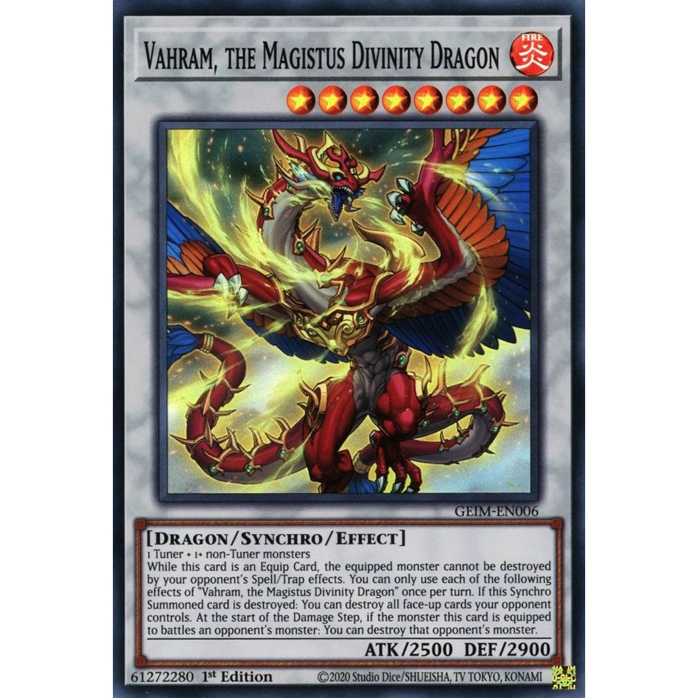 Image for Vahram, the Magistus Divinity Dragon (GEIM-EN006) (GEIM) - YuGiOh