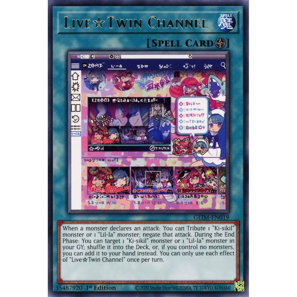 Image for Live Twin Channel (GEIM-EN019) (GEIM) - YuGiOh
