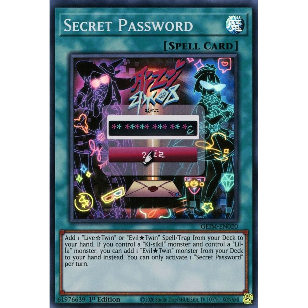Image for Secret Password (GEIM-EN020) (GEIM) - YuGiOh