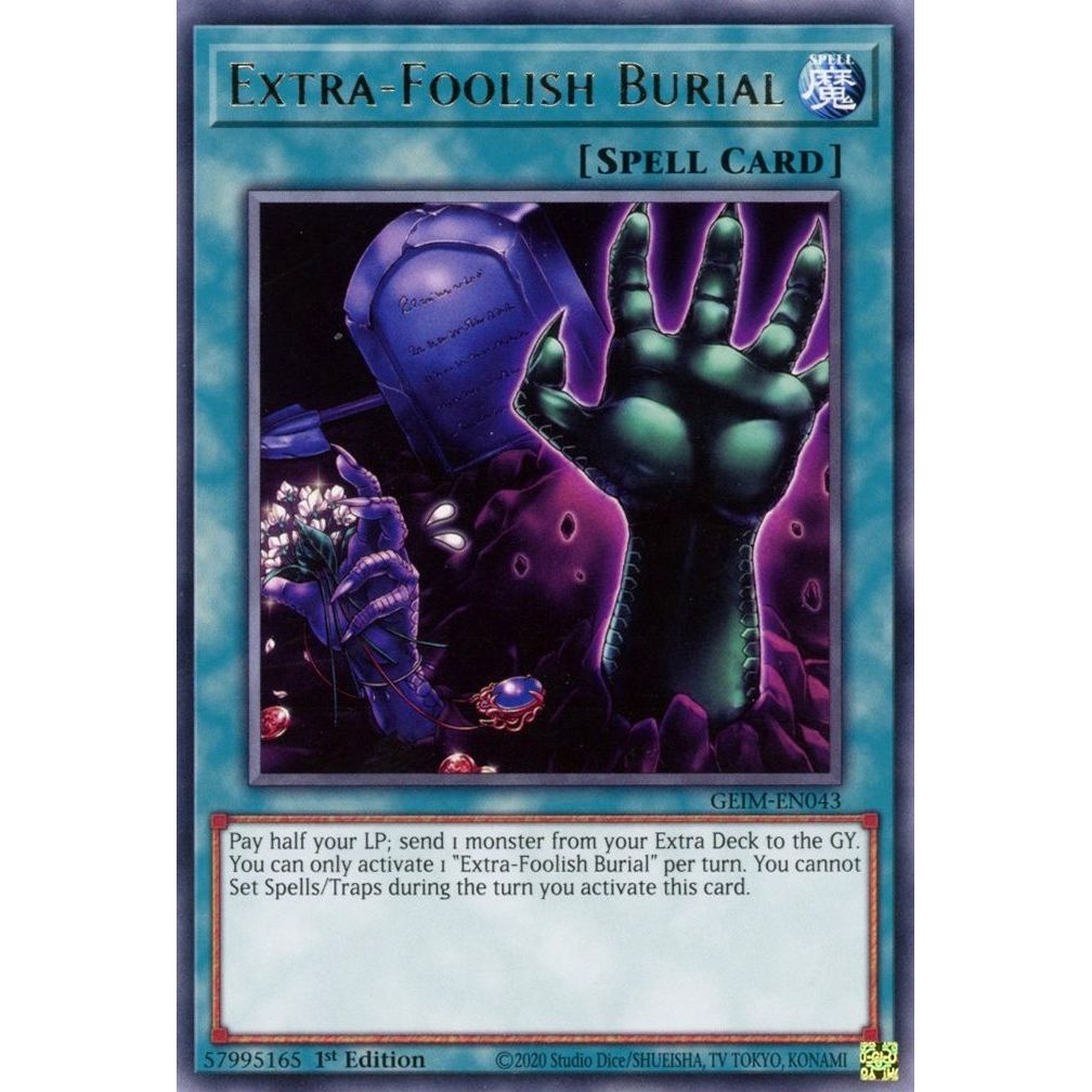 Image for Extra-Foolish Burial (GEIM-EN043) (GEIM) - YuGiOh