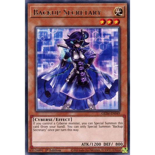 Image for Backup Secretary (GEIM-EN049) (GEIM) - YuGiOh