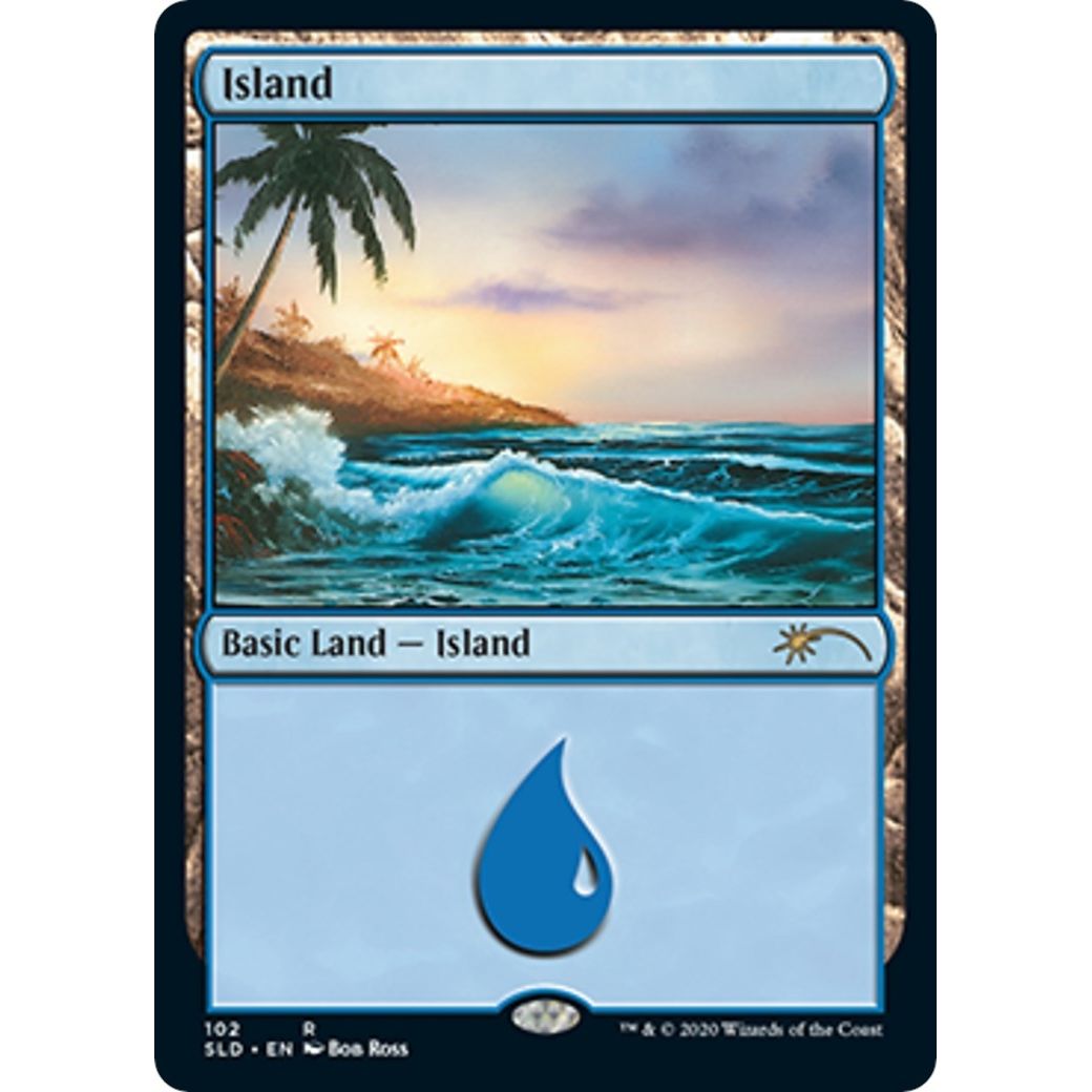 Image for Island (102) (Bob Ross) (102) (SLD) - Magic: The Gathering