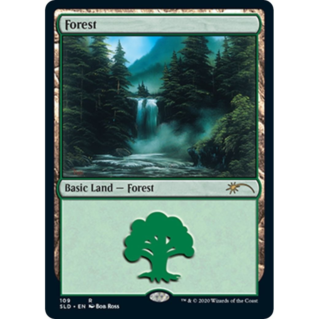 Image for Forest (109) (Bob Ross) (109) (SLD) - Magic: The Gathering