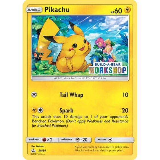 Image for Pikachu - SM86 (Build-A-Bear Workshop Exclusive) (SM86) (MCAP) - Pokemon