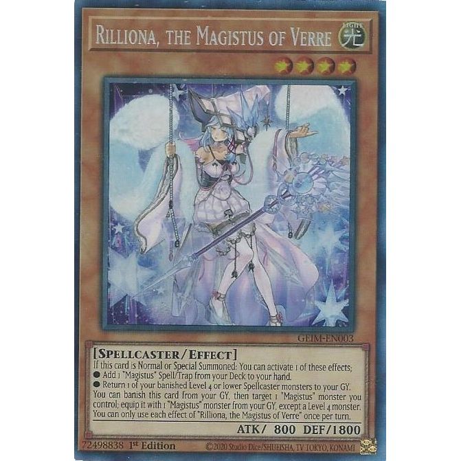 Image for Rilliona, the Magistus of Verre (CR) (GEIM-EN003) (GEIM) - YuGiOh