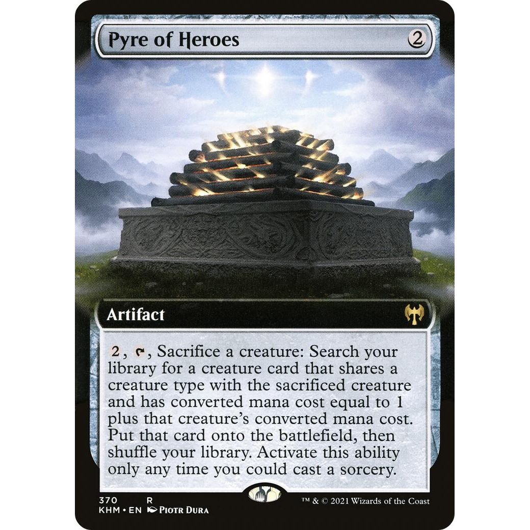 Image for Pyre of Heroes (Extended Art) (370) (KHM) - Magic: The Gathering