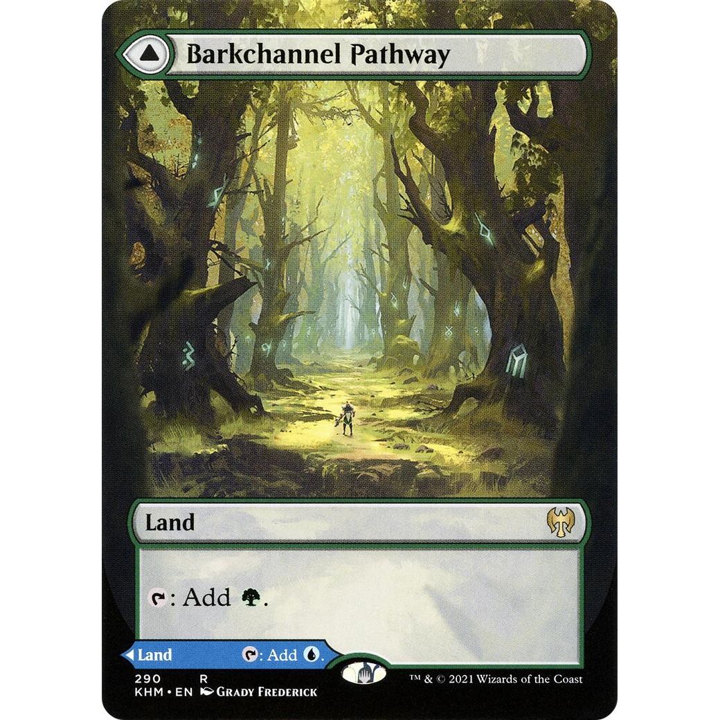 Image for Barkchannel Pathway (Borderless) (290) (KHM) - Magic: The Gathering