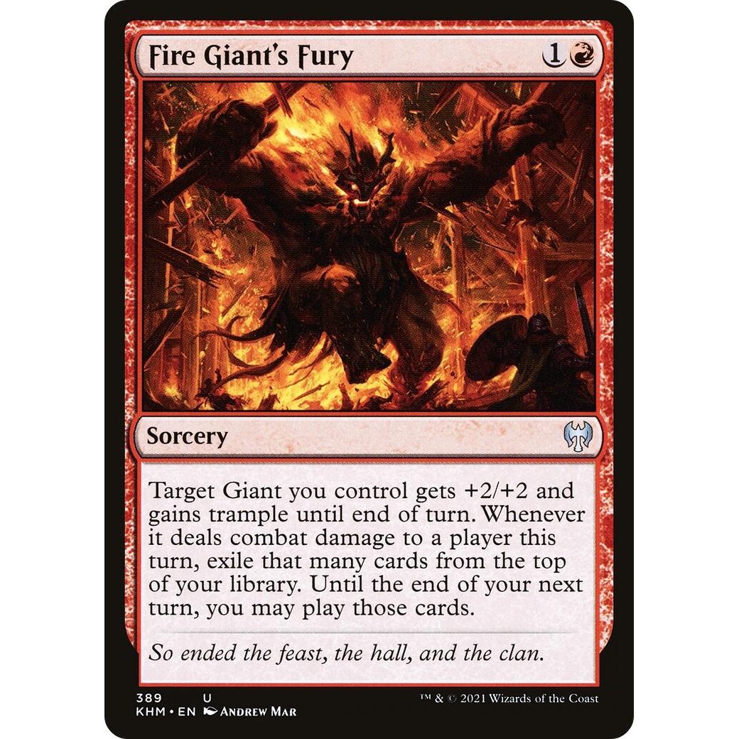 Image for Fire Giant's Fury (389) (KHM) - Magic: The Gathering