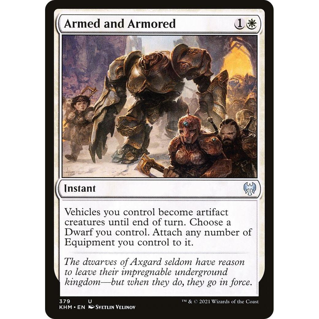 Image for Armed and Armored (379) (KHM) - Magic: The Gathering