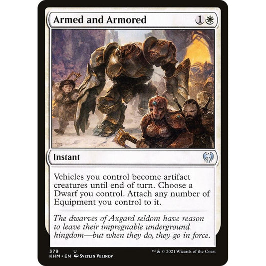 Image for Armed and Armored (379) (KHM) - Magic: The Gathering