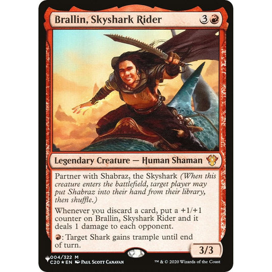 Image for Brallin, Skyshark Rider (004/322) (LIST) - Magic: The Gathering
