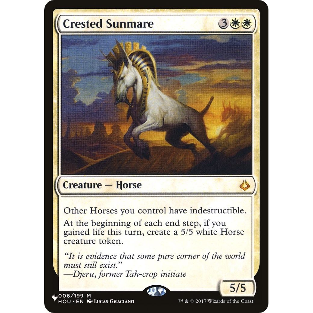 Image for Crested Sunmare (006/199) (LIST) - Magic: The Gathering