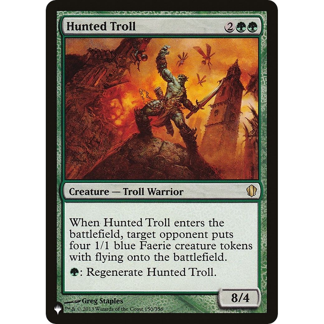 Image for Hunted Troll (150/356) (LIST) - Magic: The Gathering