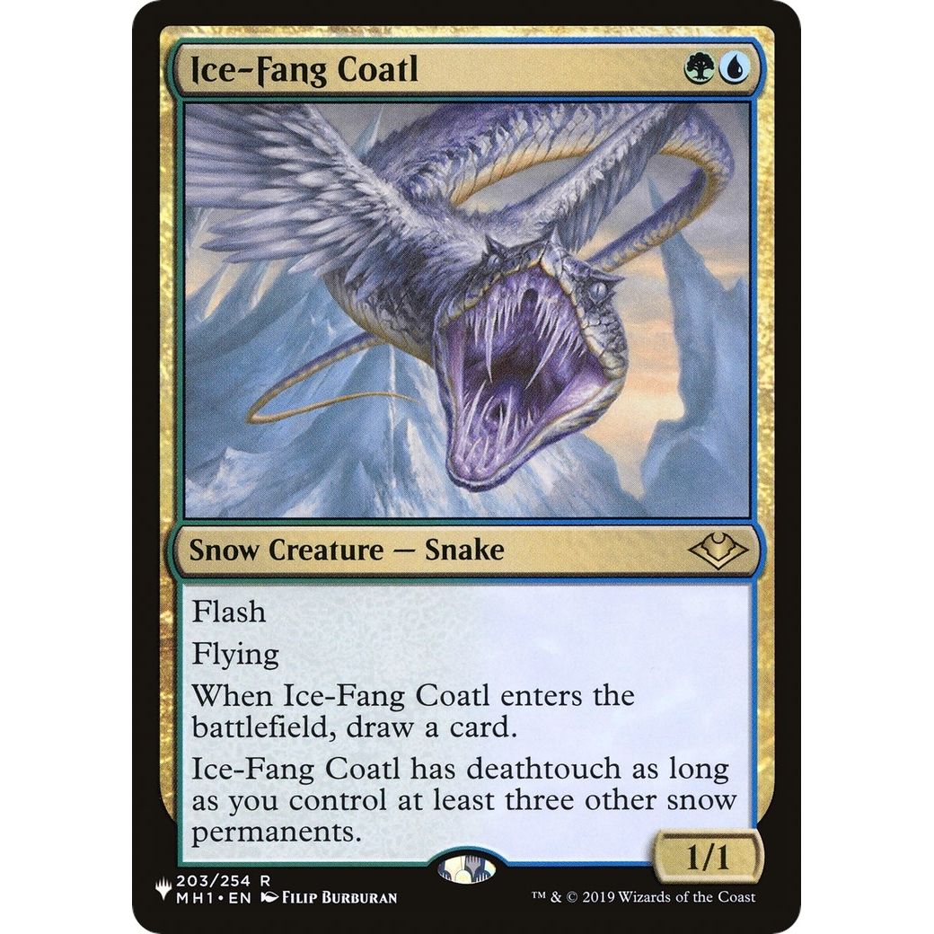 Image for Ice-Fang Coatl (203/254) (LIST) - Magic: The Gathering
